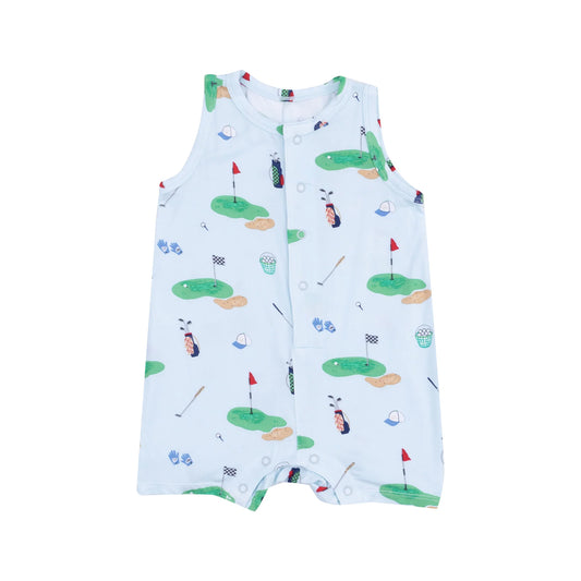 Golf Things Blue Sleeveless Romper