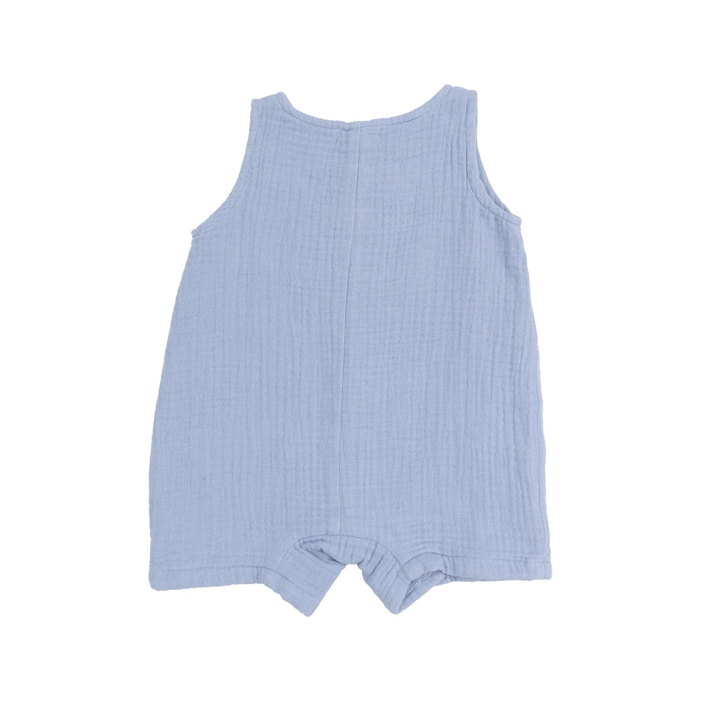 Muslin Dusty Blue Romper