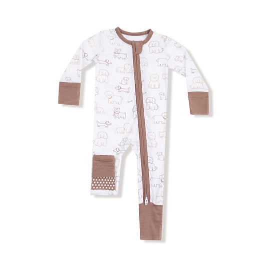 Neutral Pups Convertible Romper