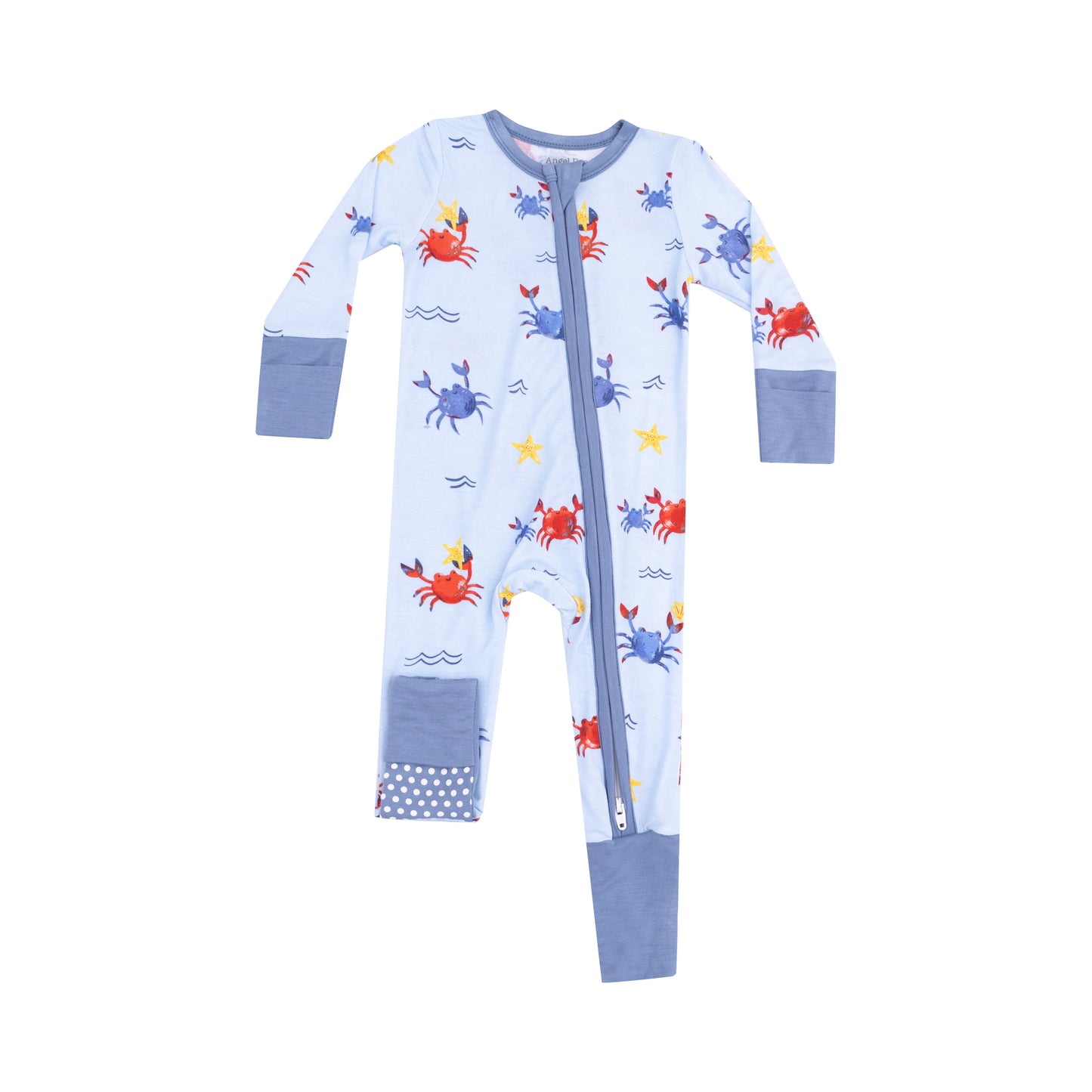 Crayon Crabs 2 Way Zipper Footie