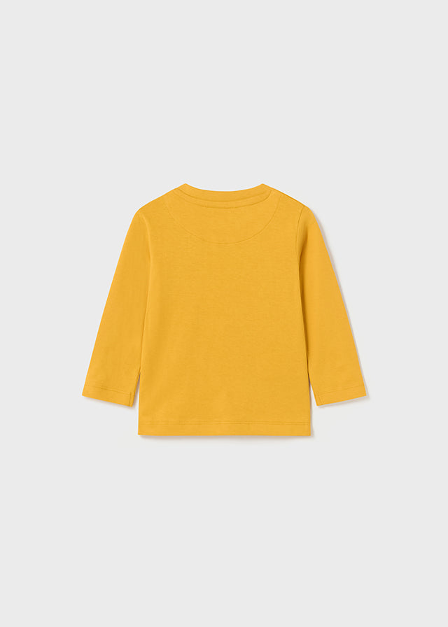 Yellow Smile Motif Long sleeve