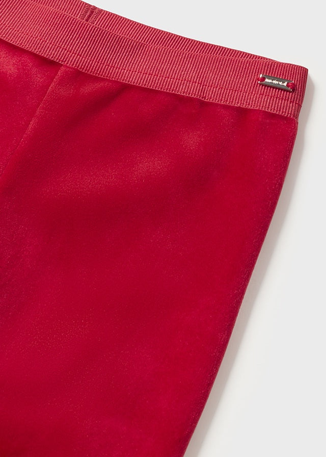 Baby Girl Basic Velvet Leggings