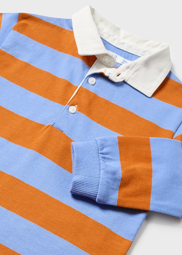 Blue/Orange Stripe Polo
