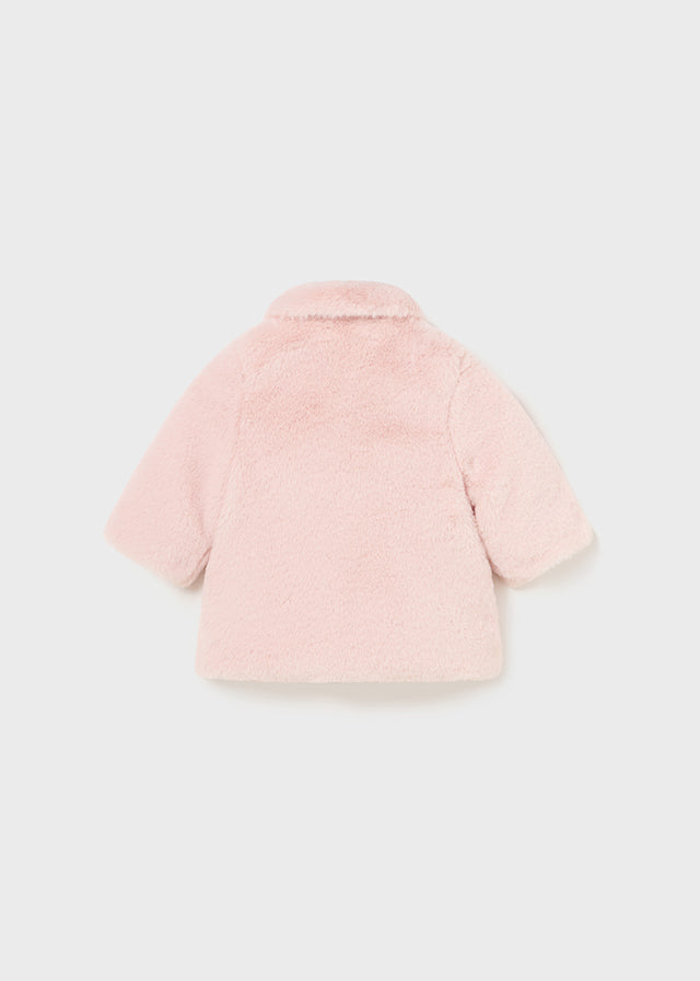 Newborn Girls Faux Fur Coat