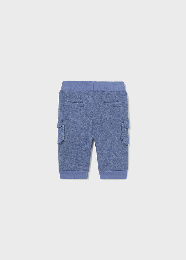 Newborn Blue Better Cotton Cargo Pants