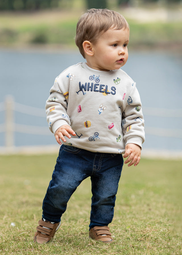 Baby Dark Blue Denim Joggers
