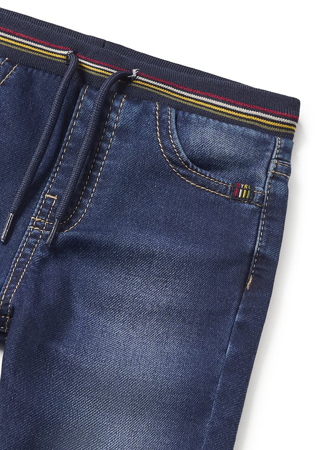 Baby Dark Blue Denim Joggers
