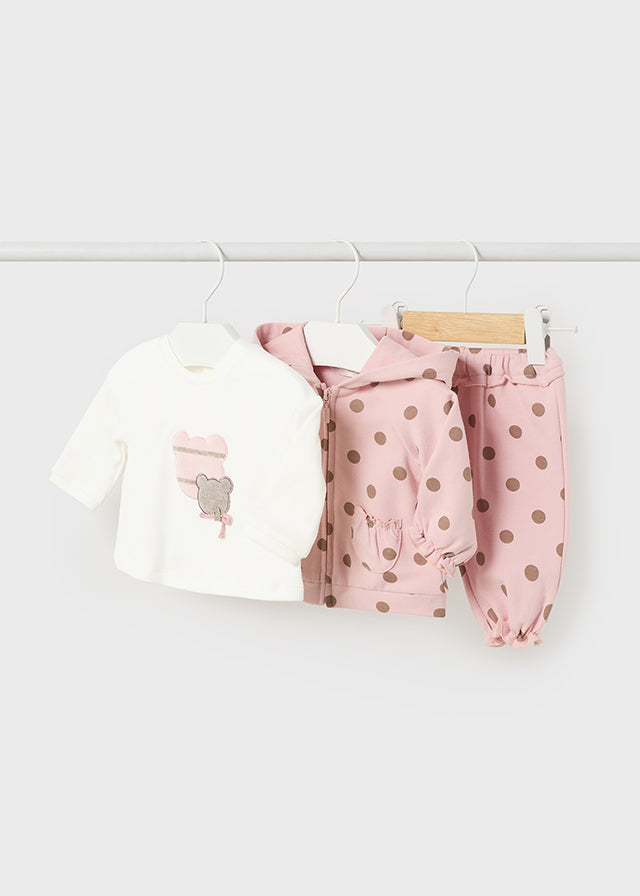 Polka Dot 3Pc Tracksuit