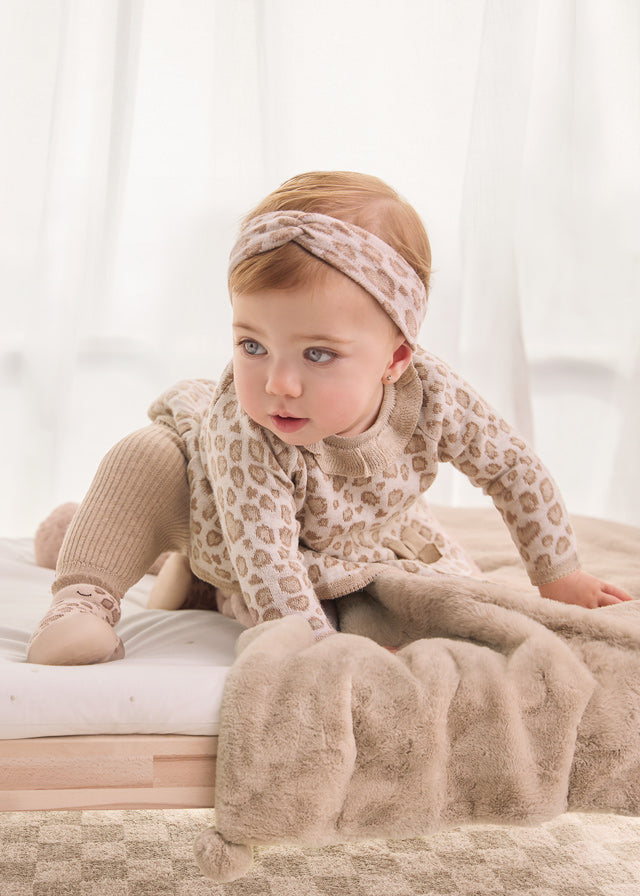 Newborn Girl 3pc Knit Set