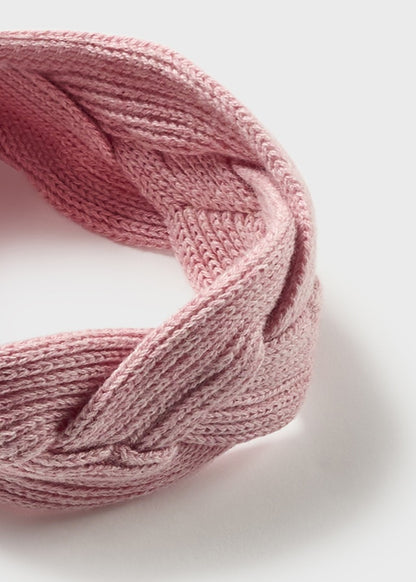 Rose Pink Knit Dress with Headband