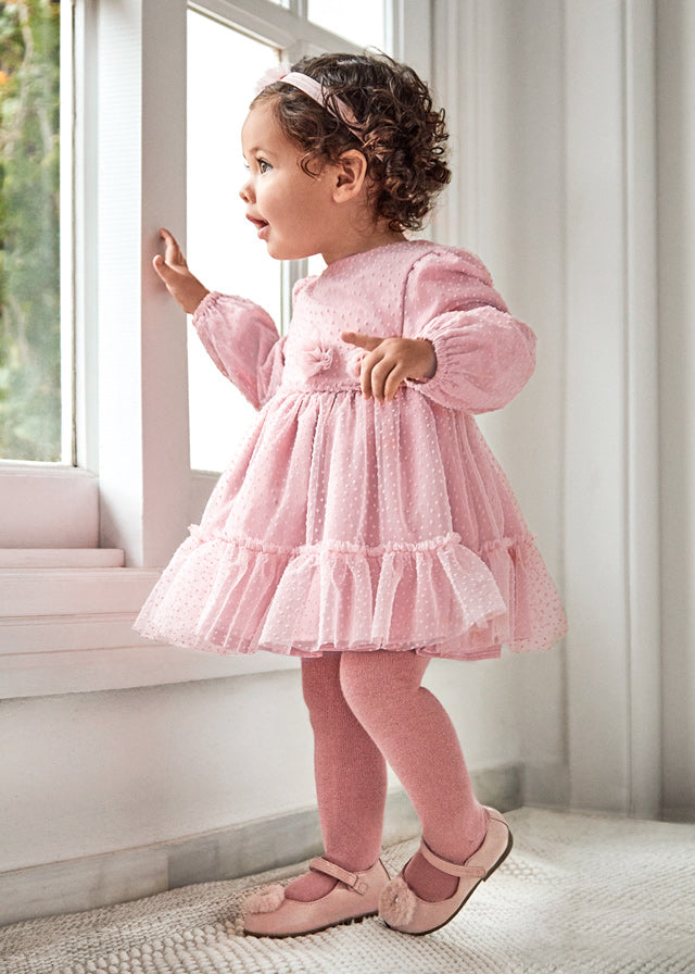 Mauve Baby Tulle Dress
