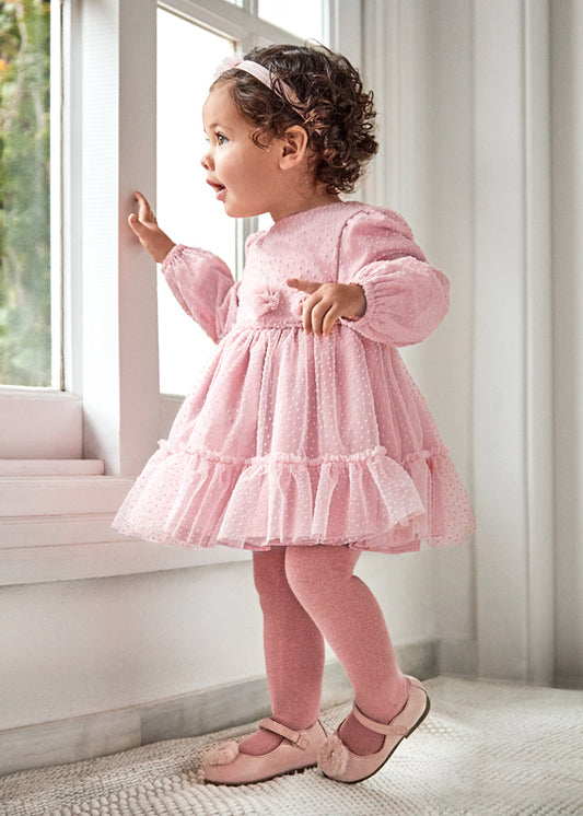 Mauve Baby Tulle Dress