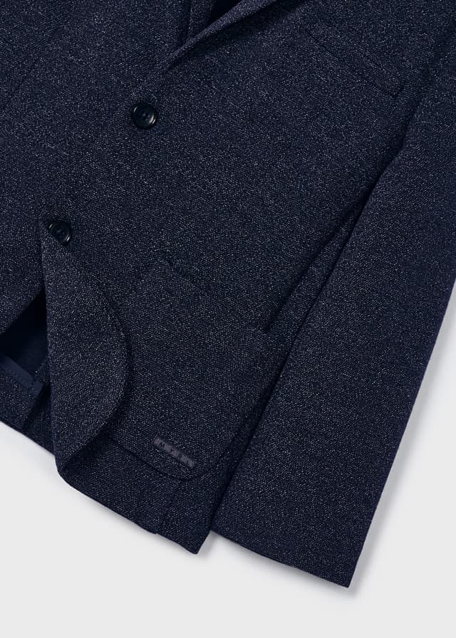Boy Knit Jacquard Blazer