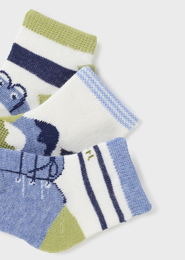 3 Pack Newborn Organic Cotton Socks