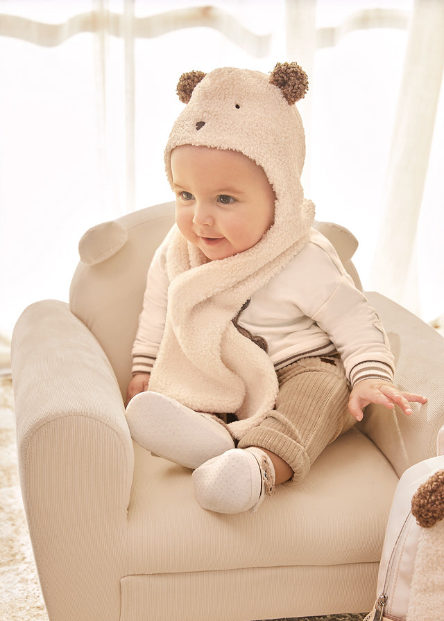 Newborn Baby Hat-Scarf