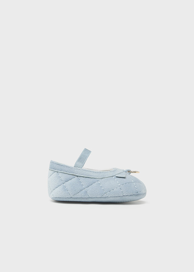 Velvet Ice Blue Maryjanes
