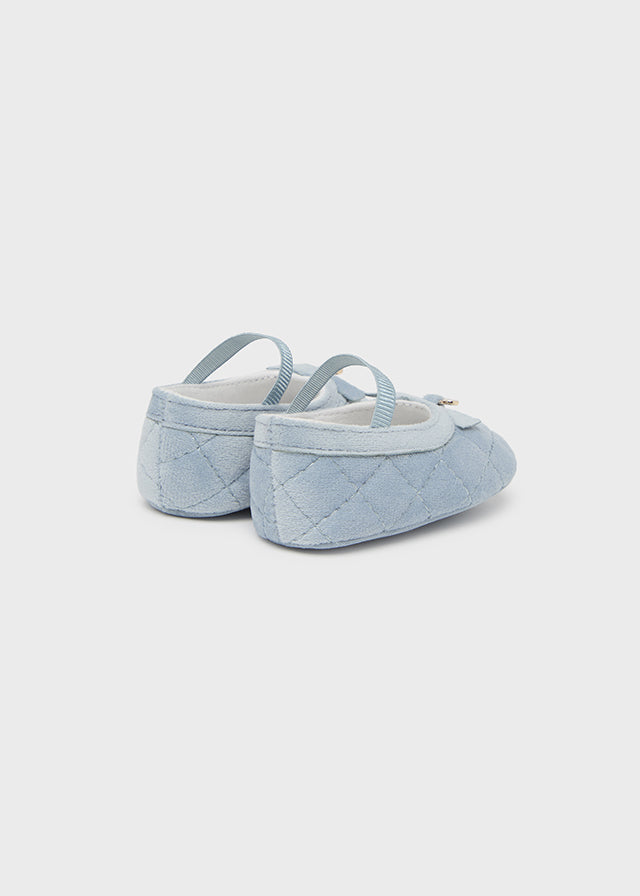 Velvet Ice Blue Maryjanes