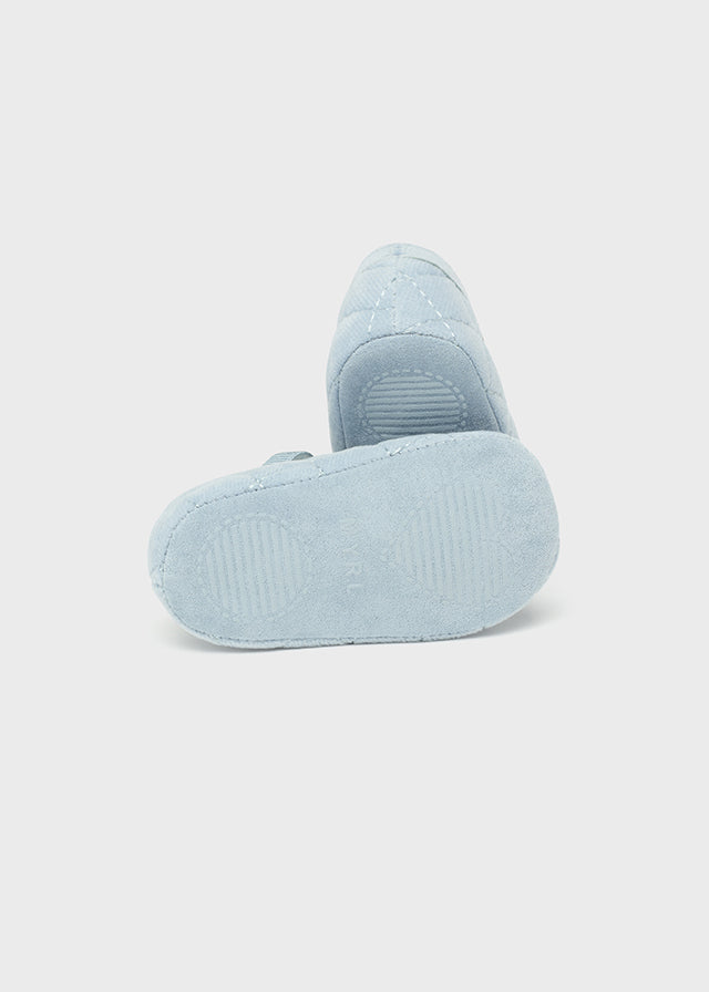 Velvet Ice Blue Maryjanes