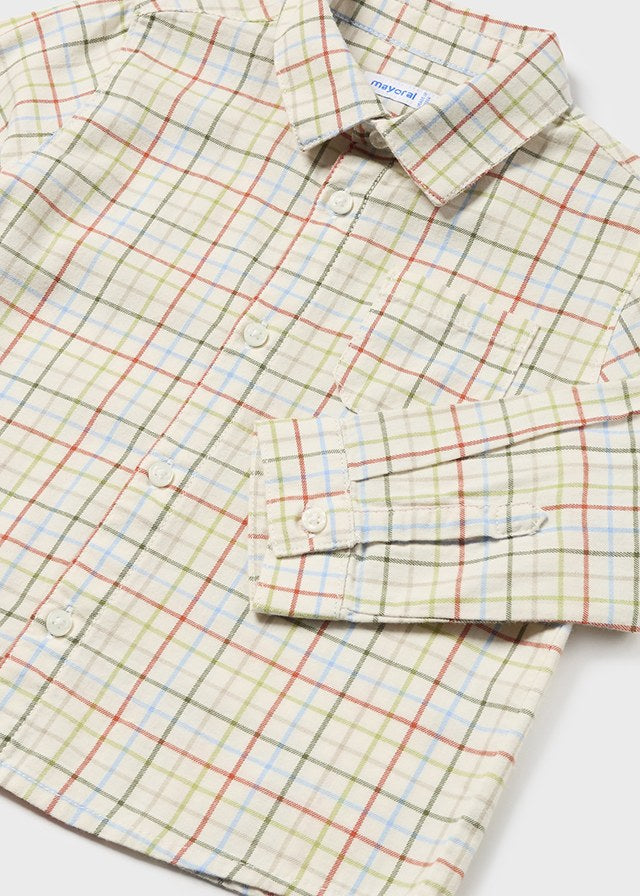 Infant's Checkered Shirt, Forest