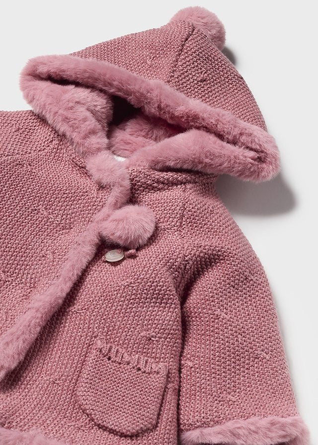 Infant Woven Knit Jacket, Champagne