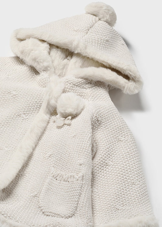 Infant Woven Knit Jacket, Champagne