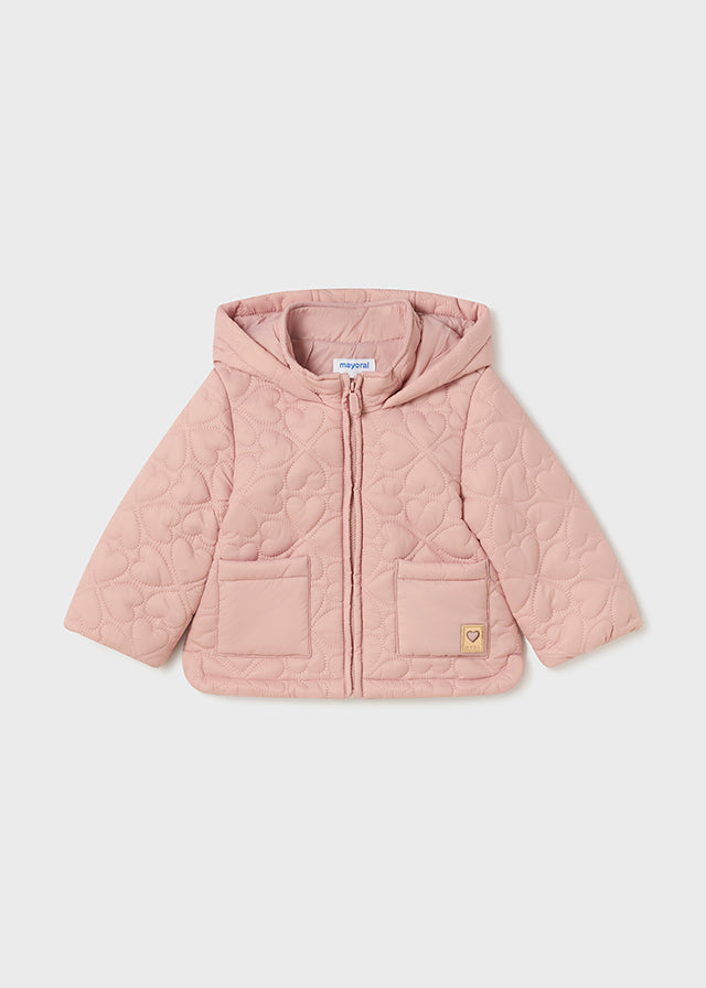 Baby Girl Heart Quilted Jacket