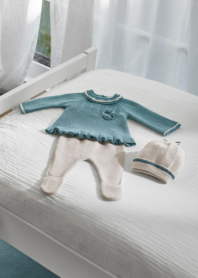 Baby Girl Knitted 3 Piece Set