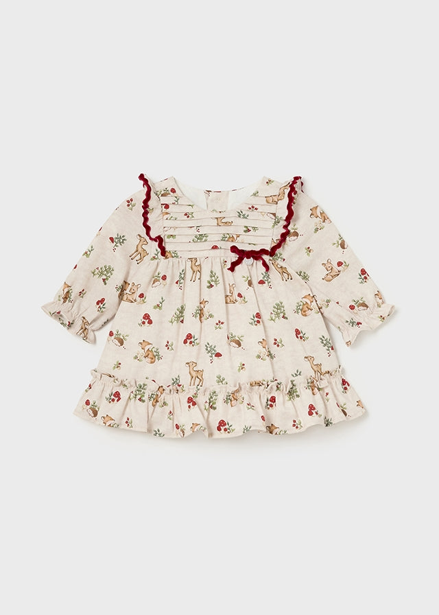Baby Girl Ruffle Printed Dress