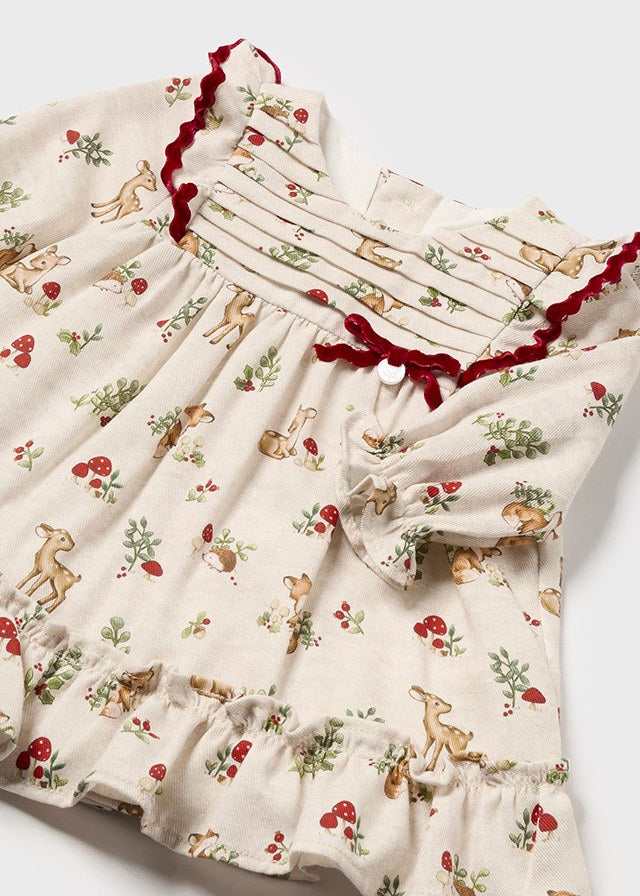 Baby Girl Ruffle Printed Dress