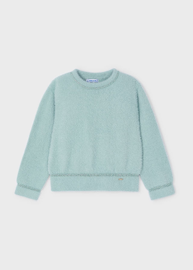 Girls Jade Fuzzy Sweater