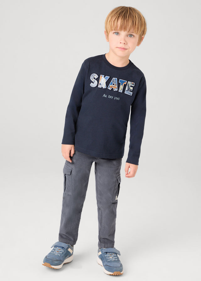 Boys Corduroy Cargo Pants