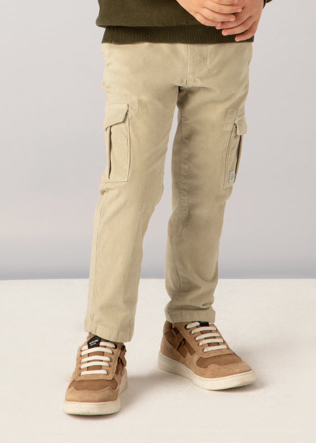 Boys Corduroy Cargo Pants