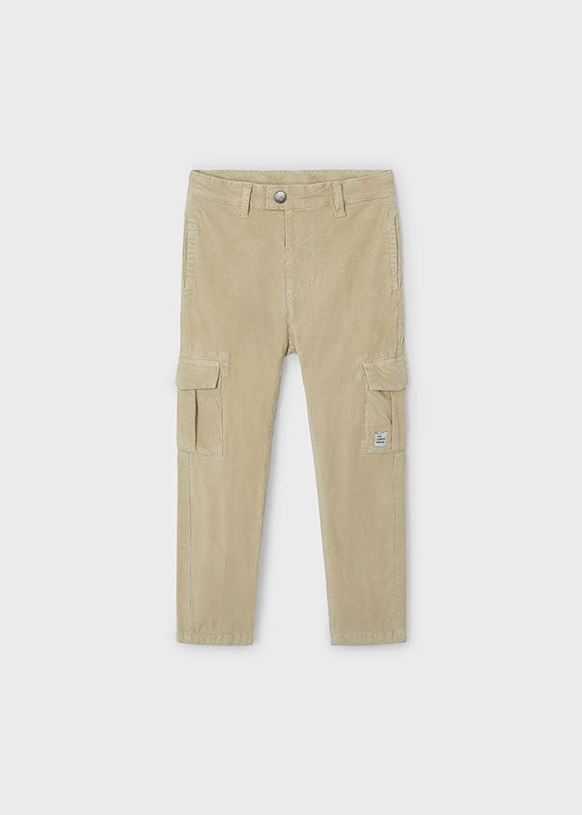 Boys Corduroy Cargo Pants