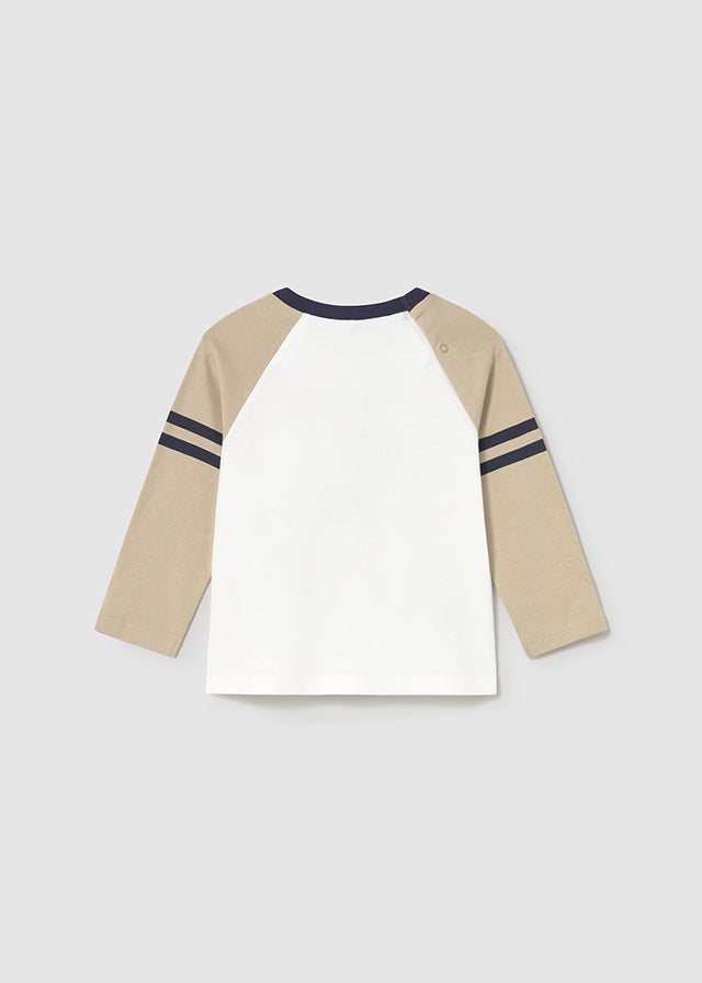 Infant Boy's Tan Bear L/s T-Shirt