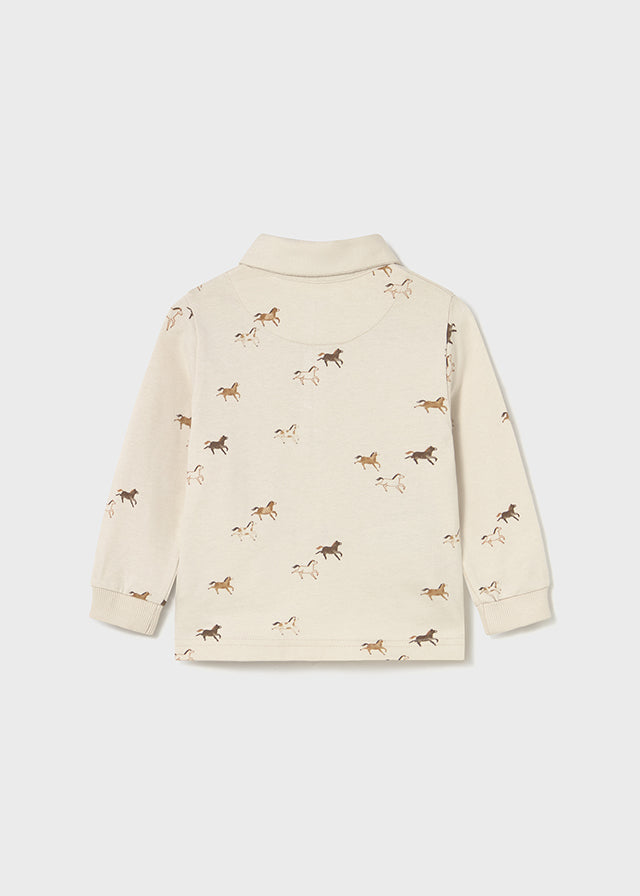 Infant Boy Horse L/s Polo
