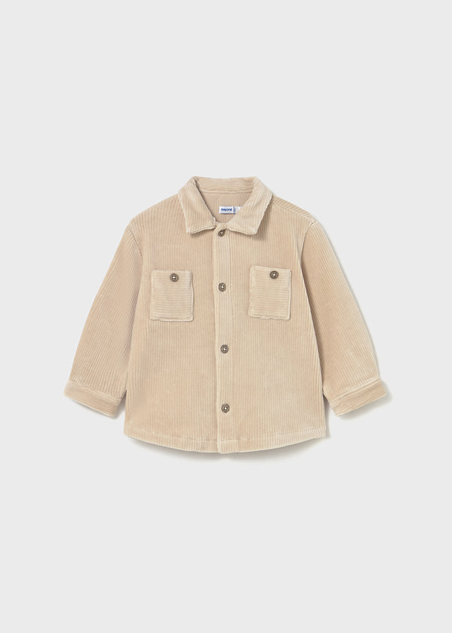 Infant's Camel Knitted Overshirt