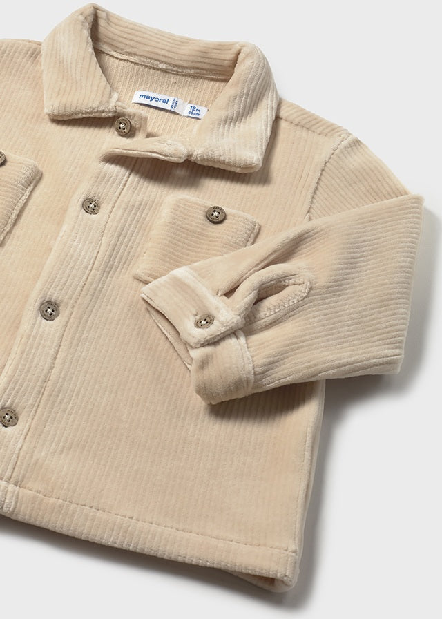 Infant's Camel Knitted Overshirt