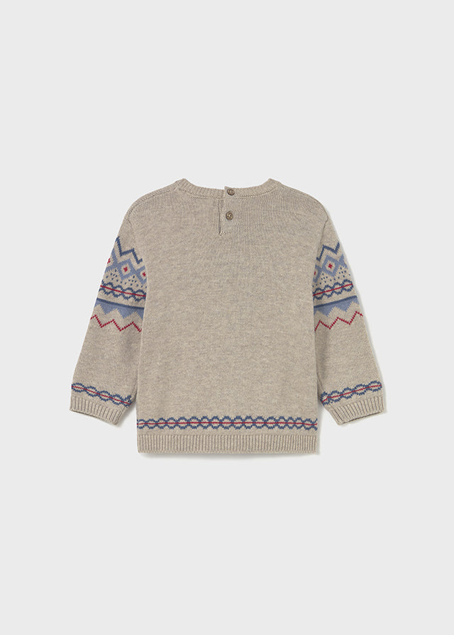 Infant Boy Jacquard Sweater