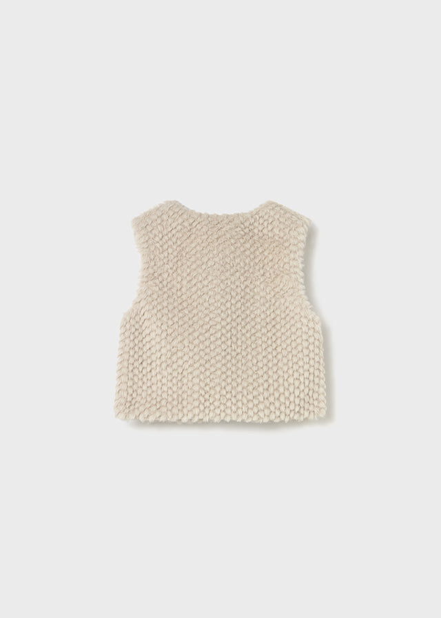 Infant Girl Furry Vest