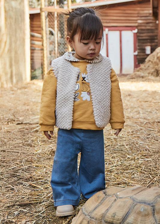 Infant Girl Printed Long Trouser Set