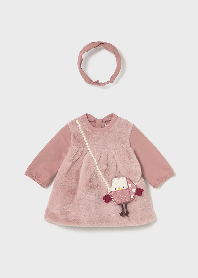 Newborn Fluffy Dress w/Headband