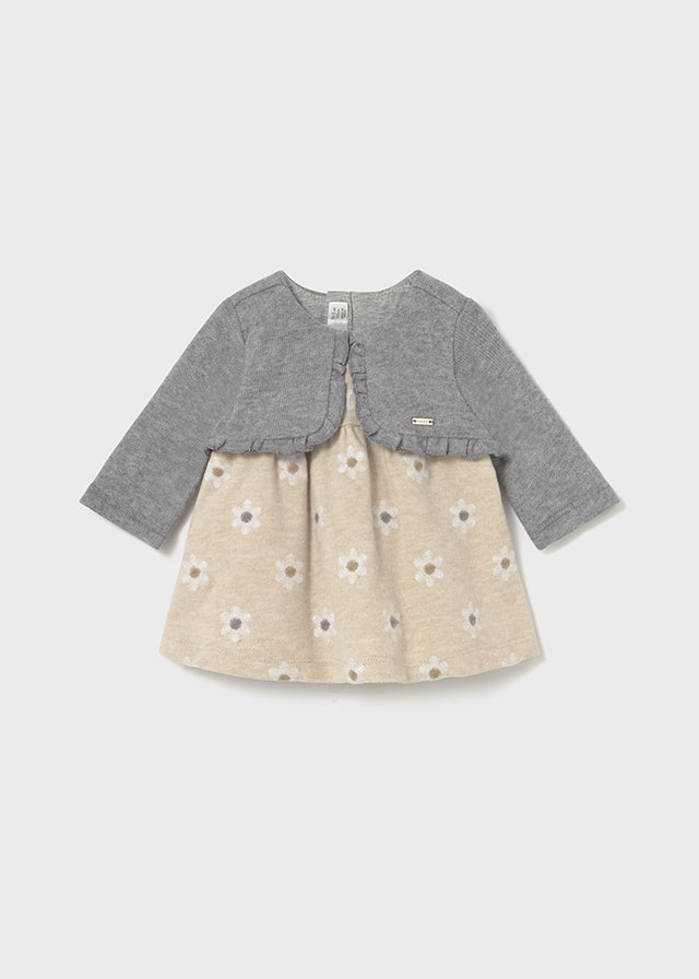 Newborn Girl Dress w/Cardigan