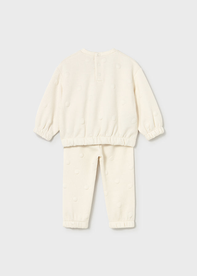 Infant Cream Padded Tracksuit