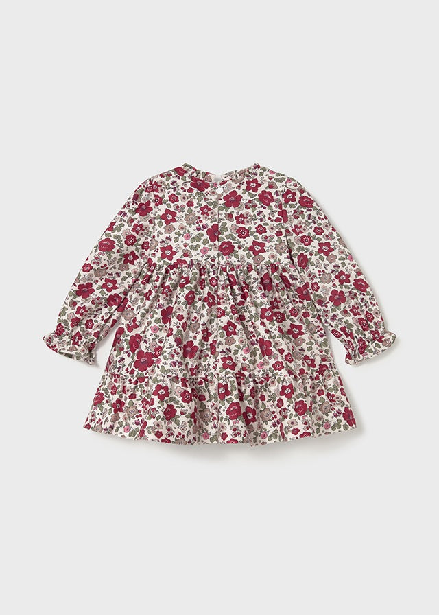 Infant Girl Printed Velvet Dress