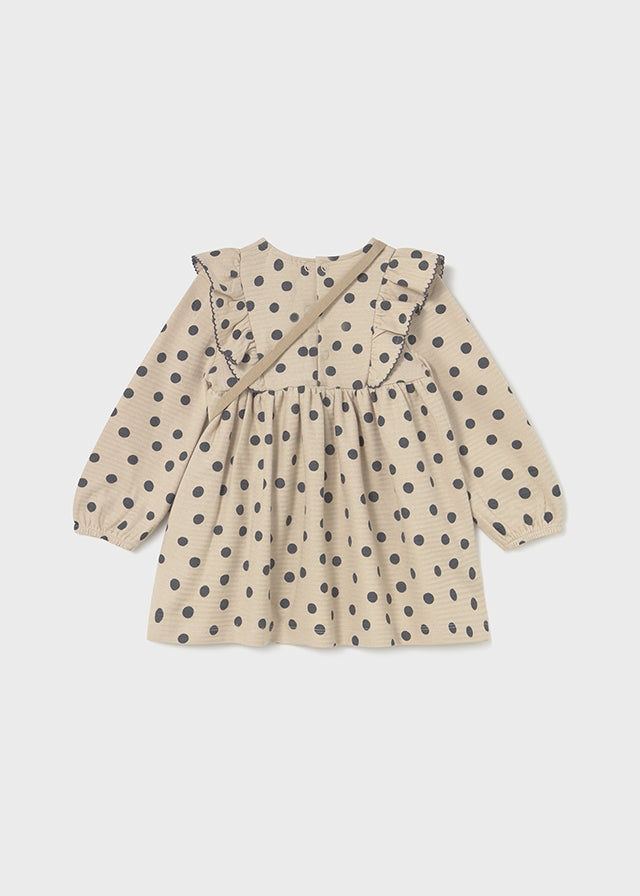 Infant Girl Printed Dress w/ Bag