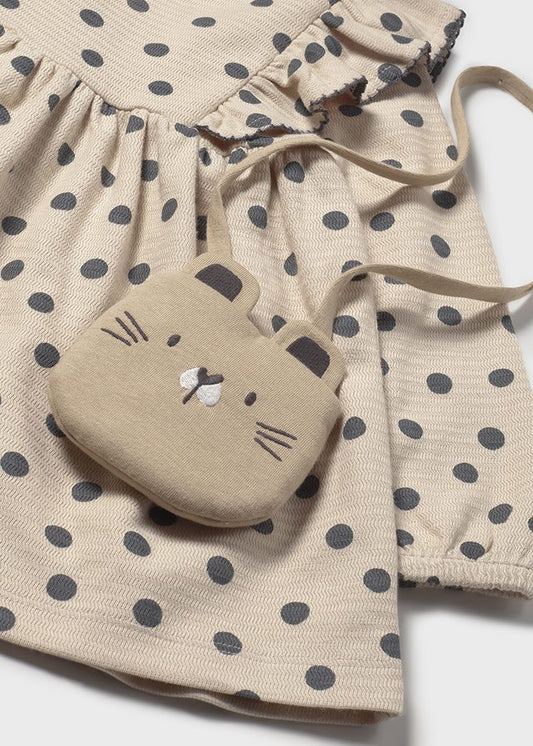 Infant Girl Printed Dress w/ Bag