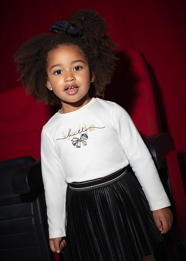 Girl Bow L/s Shirt & Scrunchy