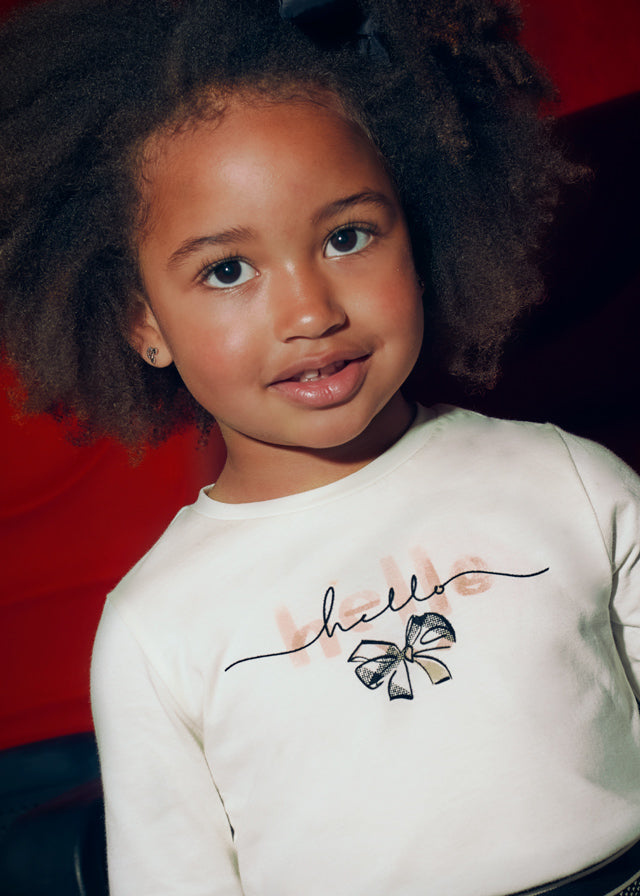 Girl Bow L/s Shirt & Scrunchy