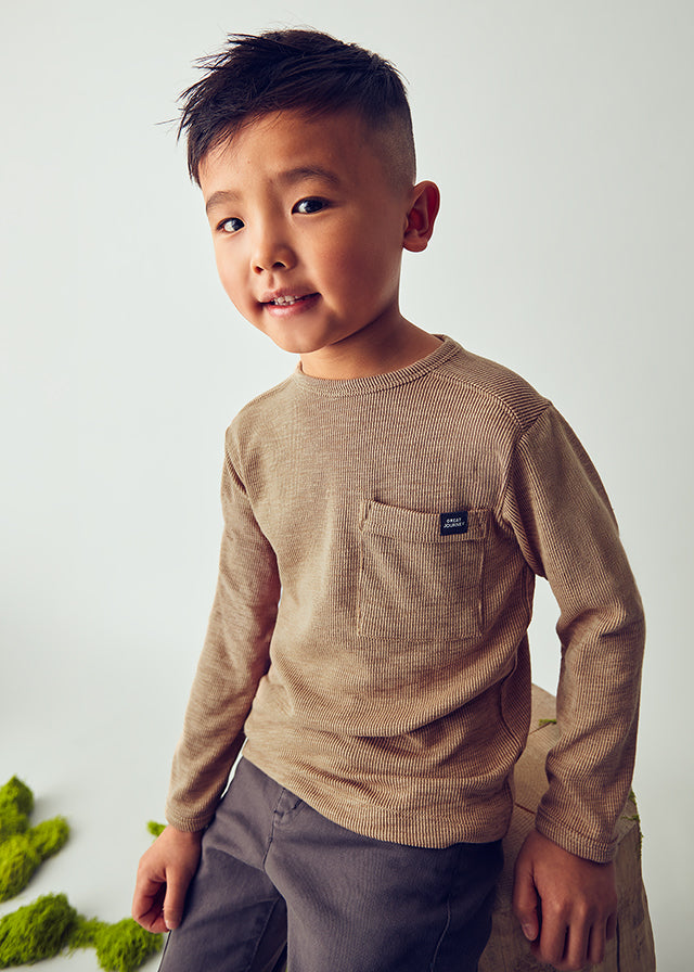 Boys Caramel L/s Shirt