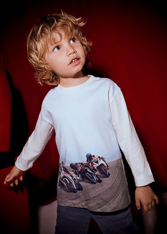 Boys Motorcycle L/s T-Shirt